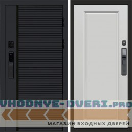 Входная дверь  Smart (Смарт) Black Line Гранд Белый Софт